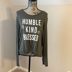 Army green long sleeve shirt